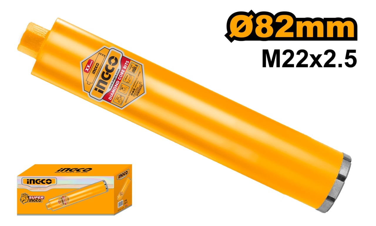 Carota Diamantata Beton 152mm Ingco