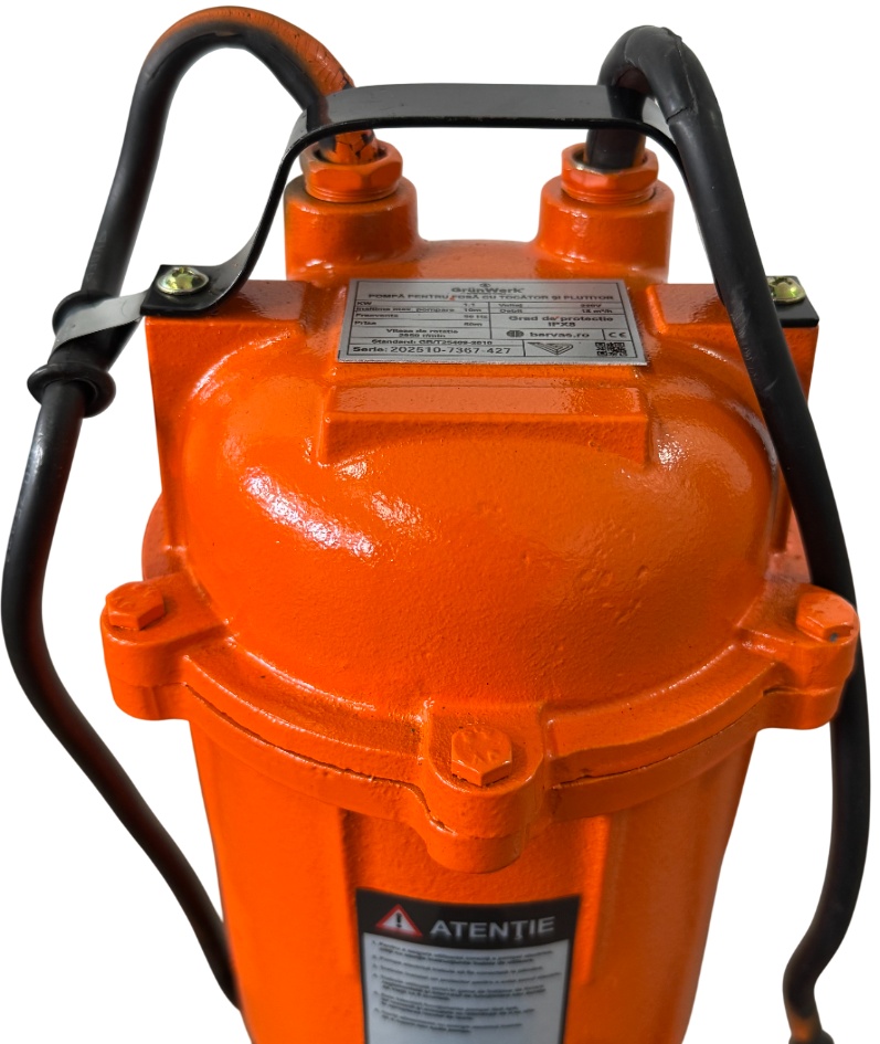 Pompa Apa Murdară 1100W cu Tocător GW7367 Grunwerk - imagine 4