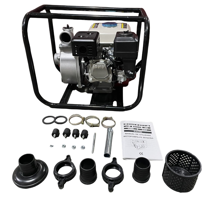 7.5cp Motopompa benzina 2 toli inch, 3600rpm, 200cmc, 4 timpi, 30m inaltime, Campion CMP1071 - imagine 3