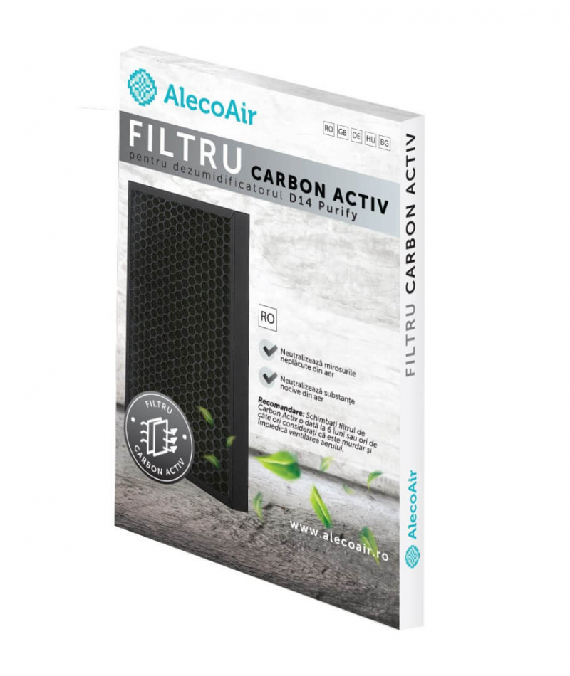 Filtru Carbon Activ AlecoAir D14 Purify, elimină mirosurile