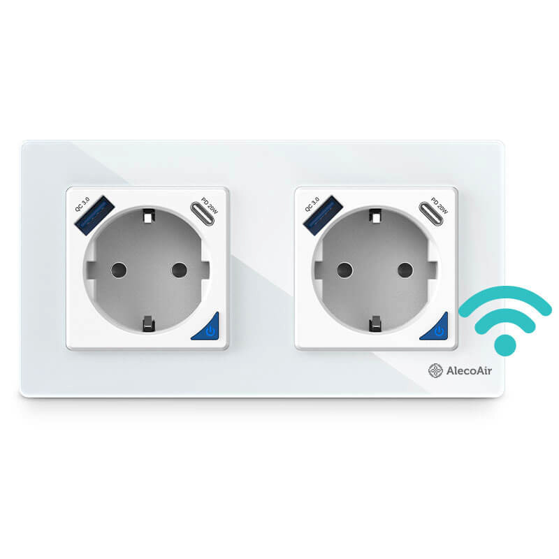 Priza Smart WiFi AlecoAir G60 cu USB - imagine 2