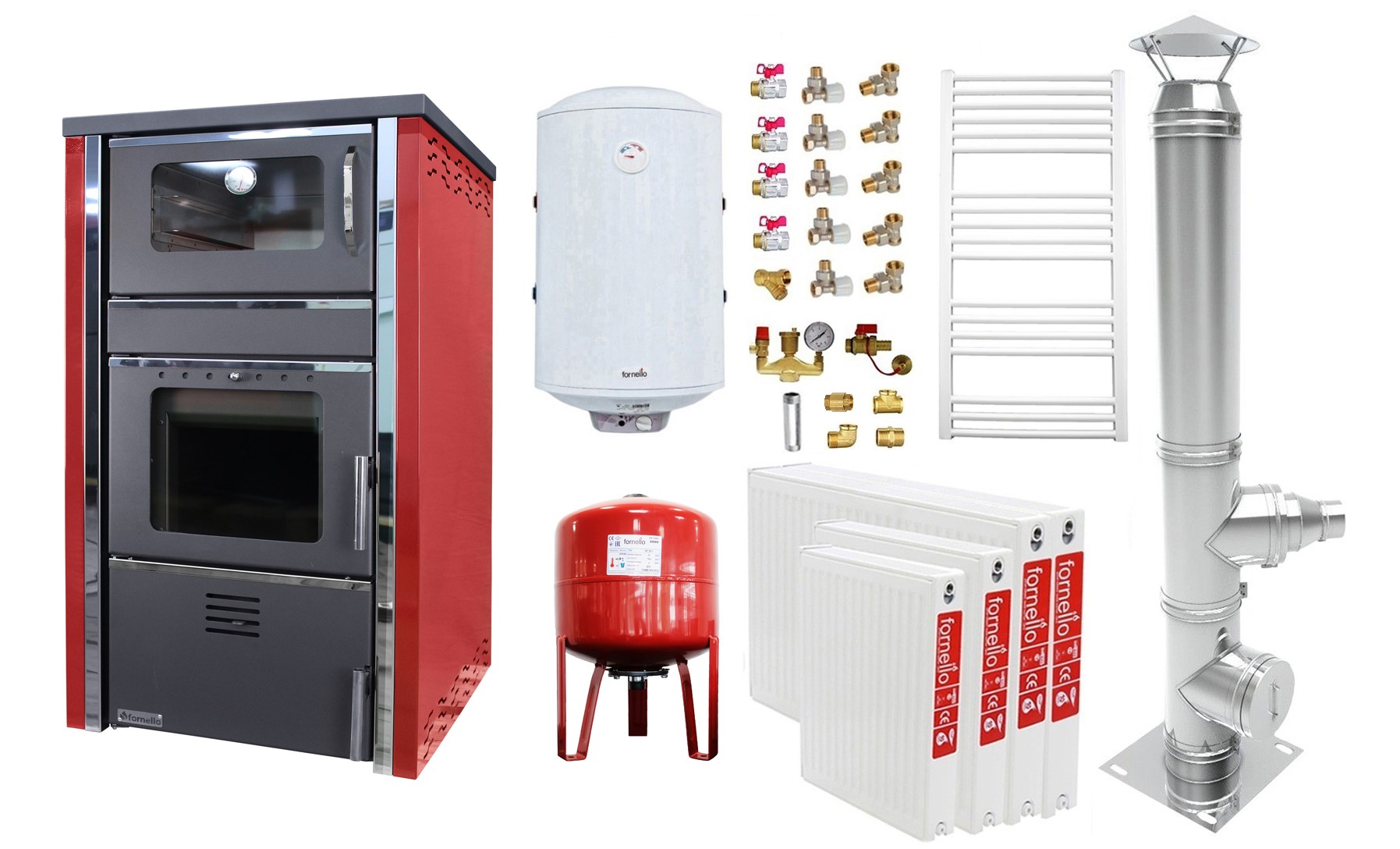 Pachet Încălzire 3 Camere Fornello AVANOS 32kW