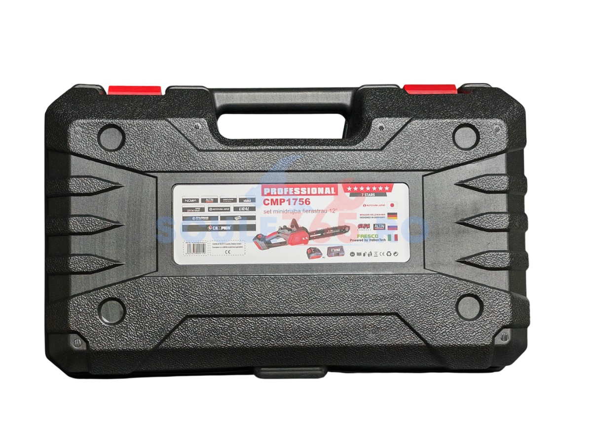 Mini Drujba electrica 8AH, 48V, 300mm, 2 acumulatori, brushless, ungere automata, 1800w, CAMPION CMP1756 - imagine 10