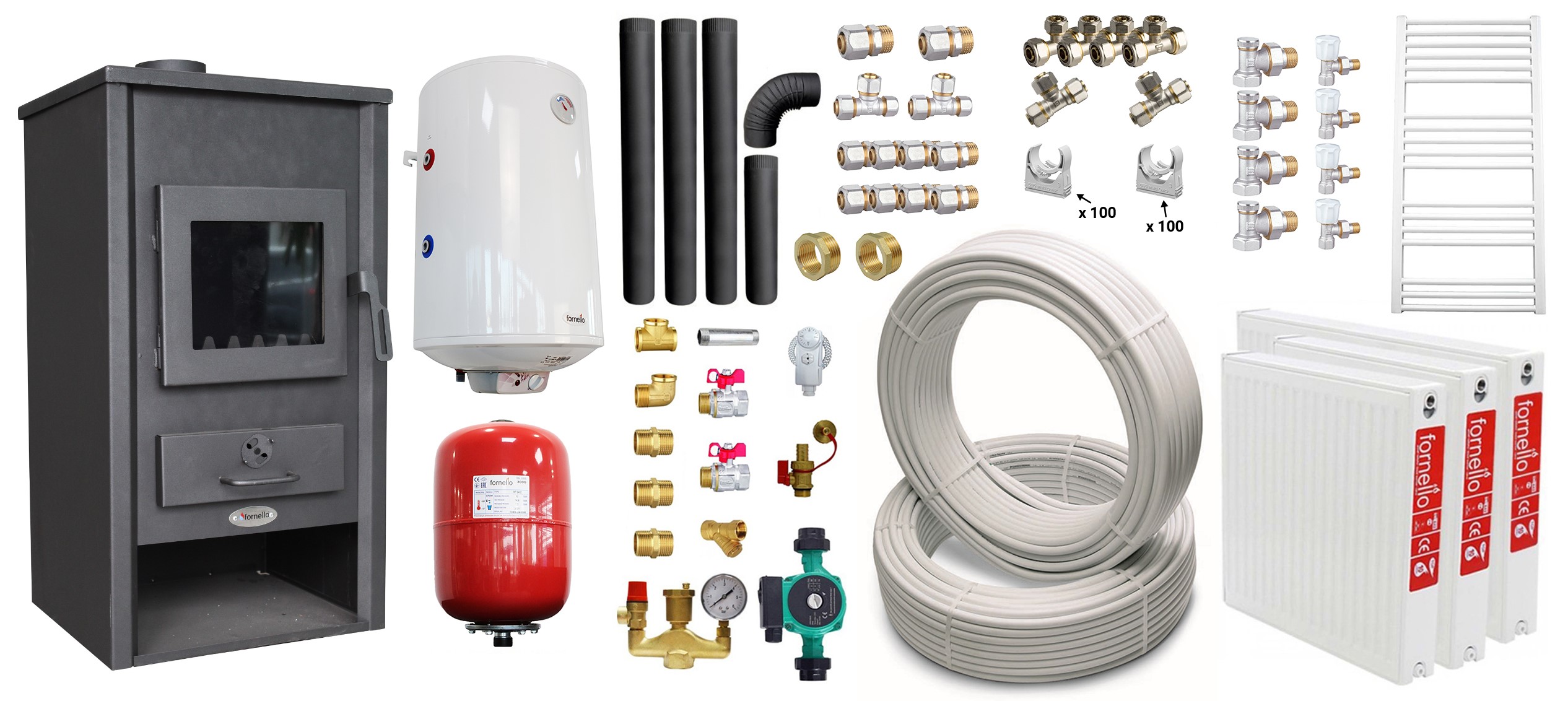 Sistem Complet Încălzire Fornello B2E 14kW