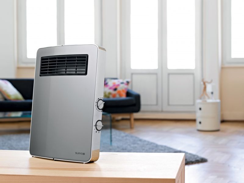 Aerotermă Electrică Supra Etno Gri 2000W cu Termostat IPX1 - imagine 2