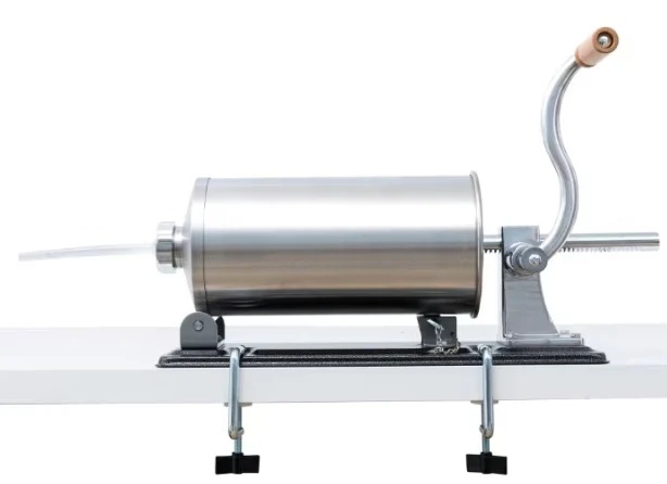 Masina umplut Carnati Orizontala 4kg, INOX, 4 planii incluse, cu megina, maner lemn - imagine 5