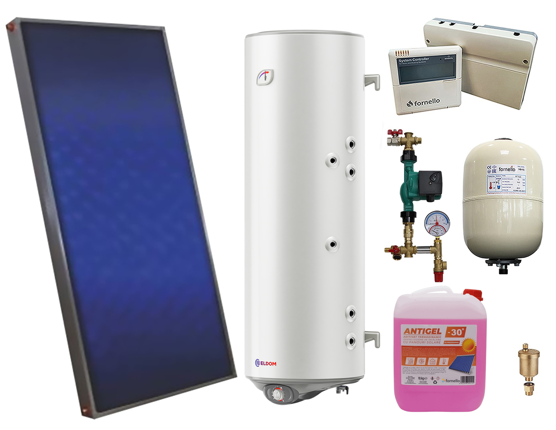 Pachet Sistem Solar Presurizat Sunsystem 2.0 + Boiler 150L - imagine 2