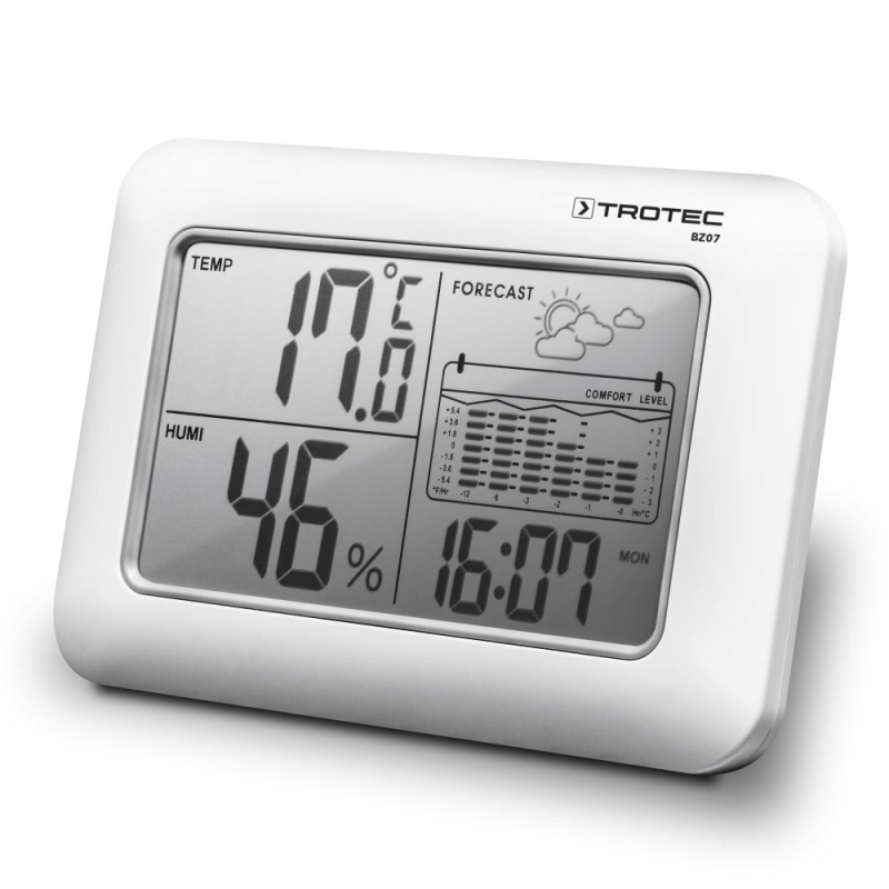 Termohigrometru Trotec BZ07 cu stație meteo și alarmă - imagine 3