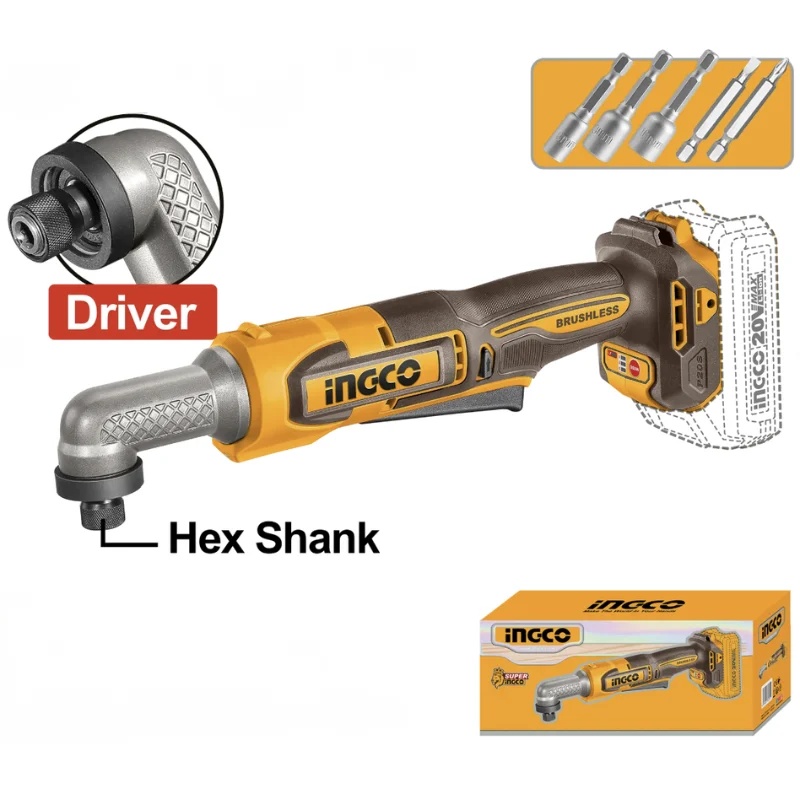 Filetanta unghiulara cu impact INGCO CAIRLI2081 20V, 80Nm