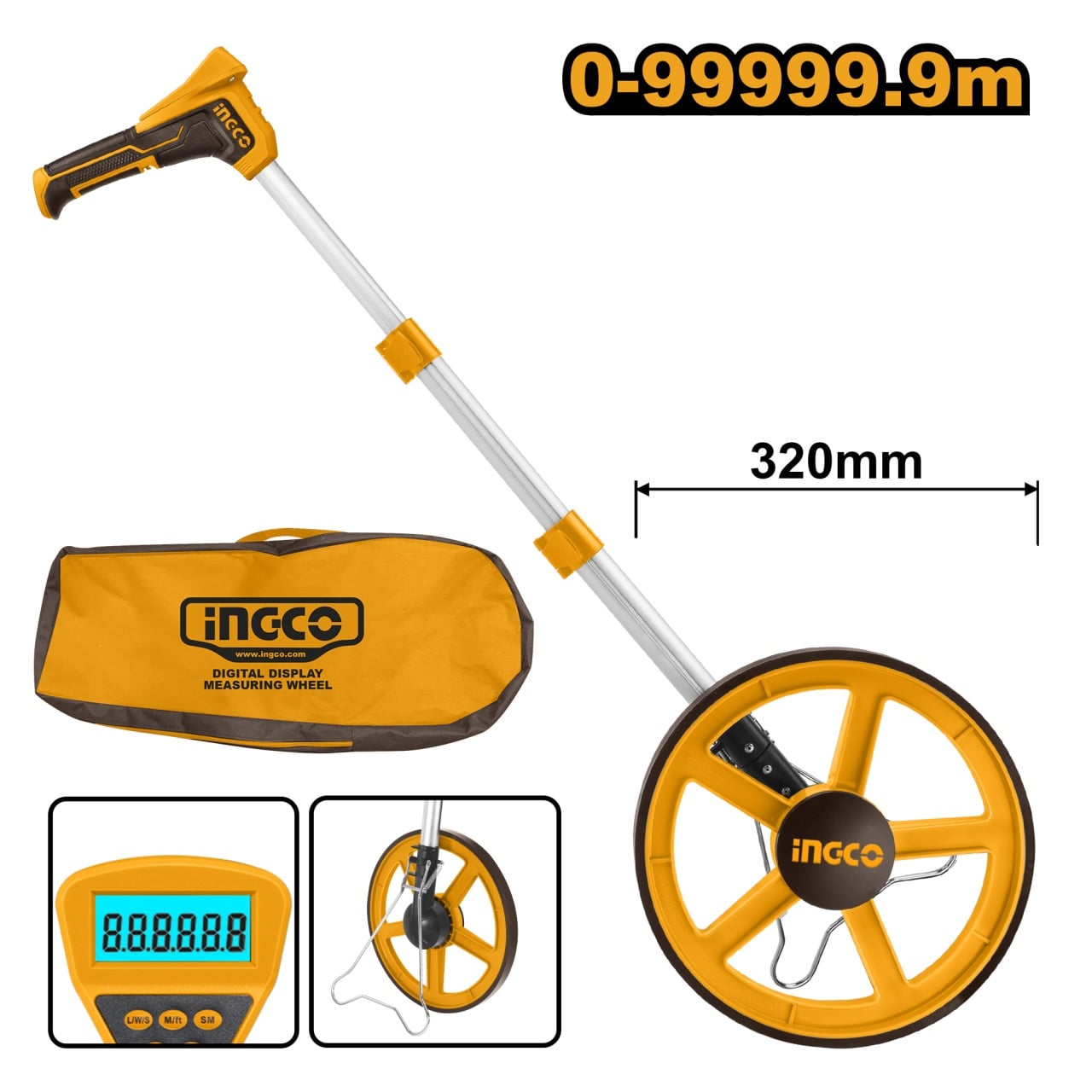 Roată Măsură Digitală Ingco HDMW23 | 99RON