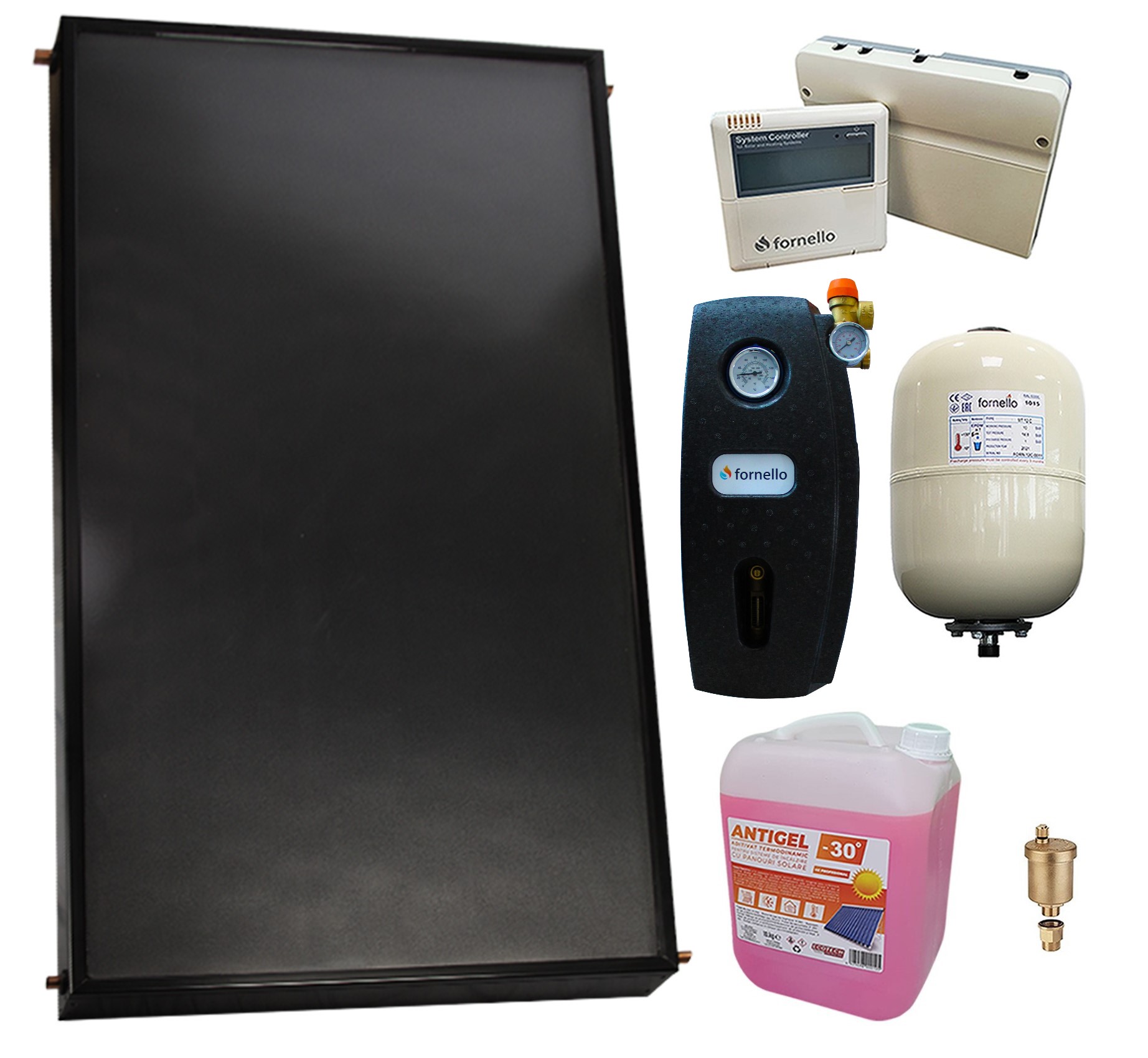 Sistem Solar Presurizat Fornello 2m² Pachet Premium
