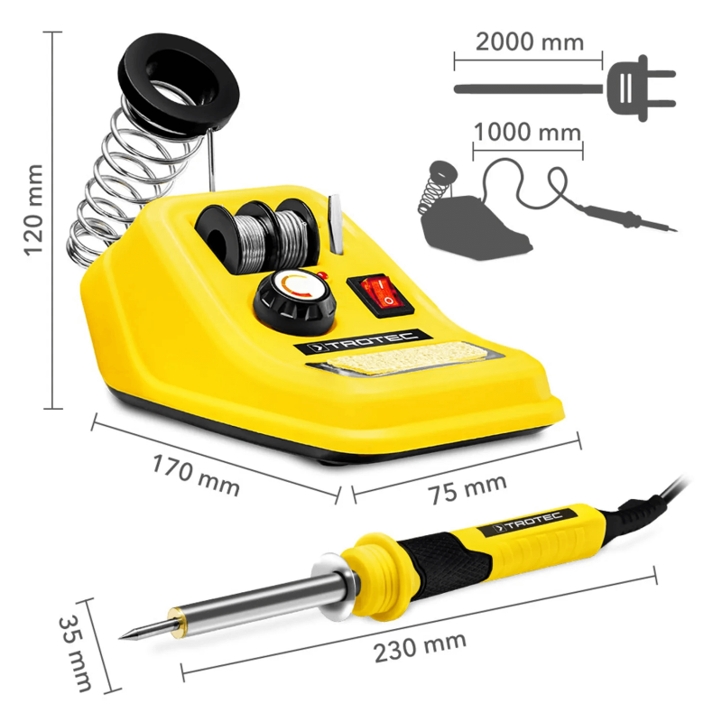 Stație de lipit Trotec PSIS 11, 48 W, 150-500°C - imagine 3
