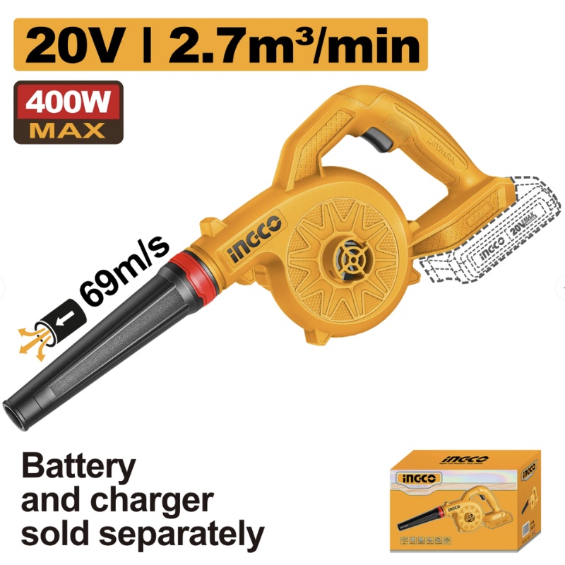 Suflantă frunze INGCO CABLI2078 20V 400W, fără cablu