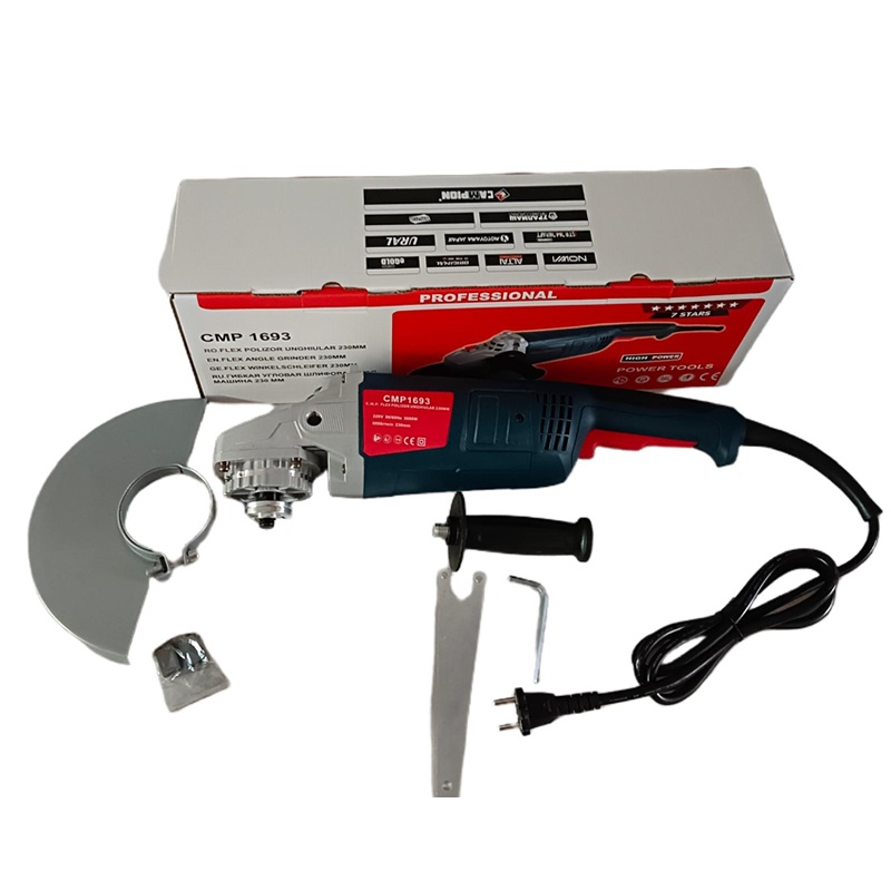 Flex Polizor Unghiular 230mm 3000W 6000rpm cu carbuni rezerva Campion PROFESSIONAL CMP1693 - imagine 3