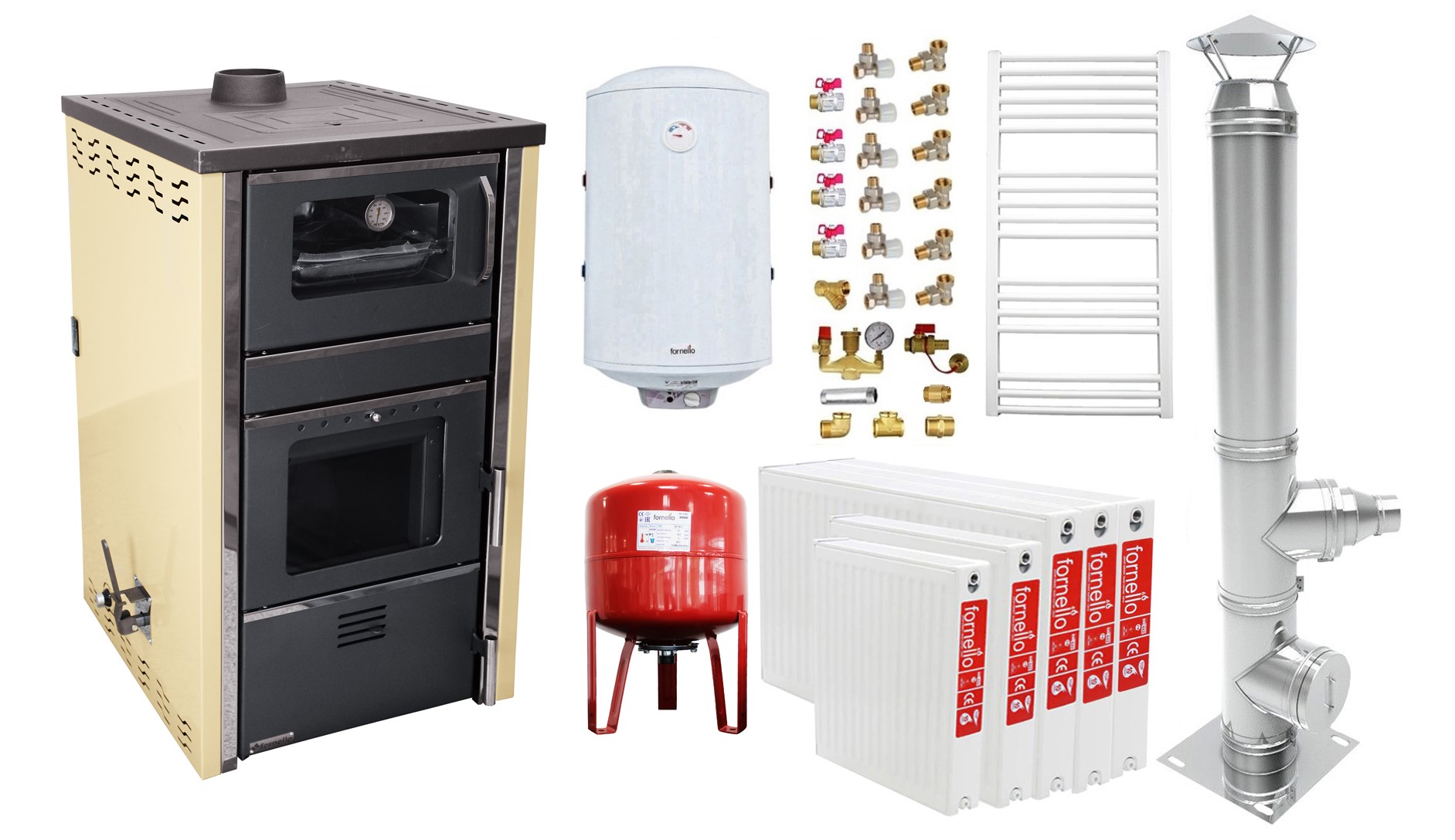 Pachet Încălzire Fornello 32kW - 4 Camere