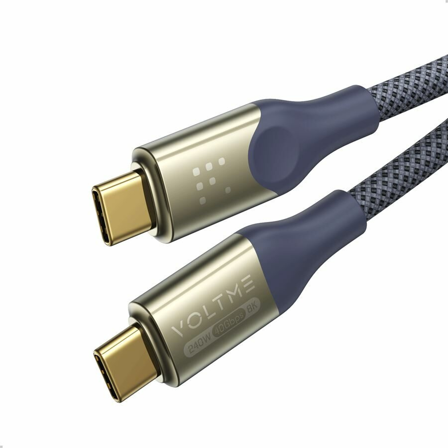 Cablu USB-C 240W Voltme Powerlink 1.2m Albastru