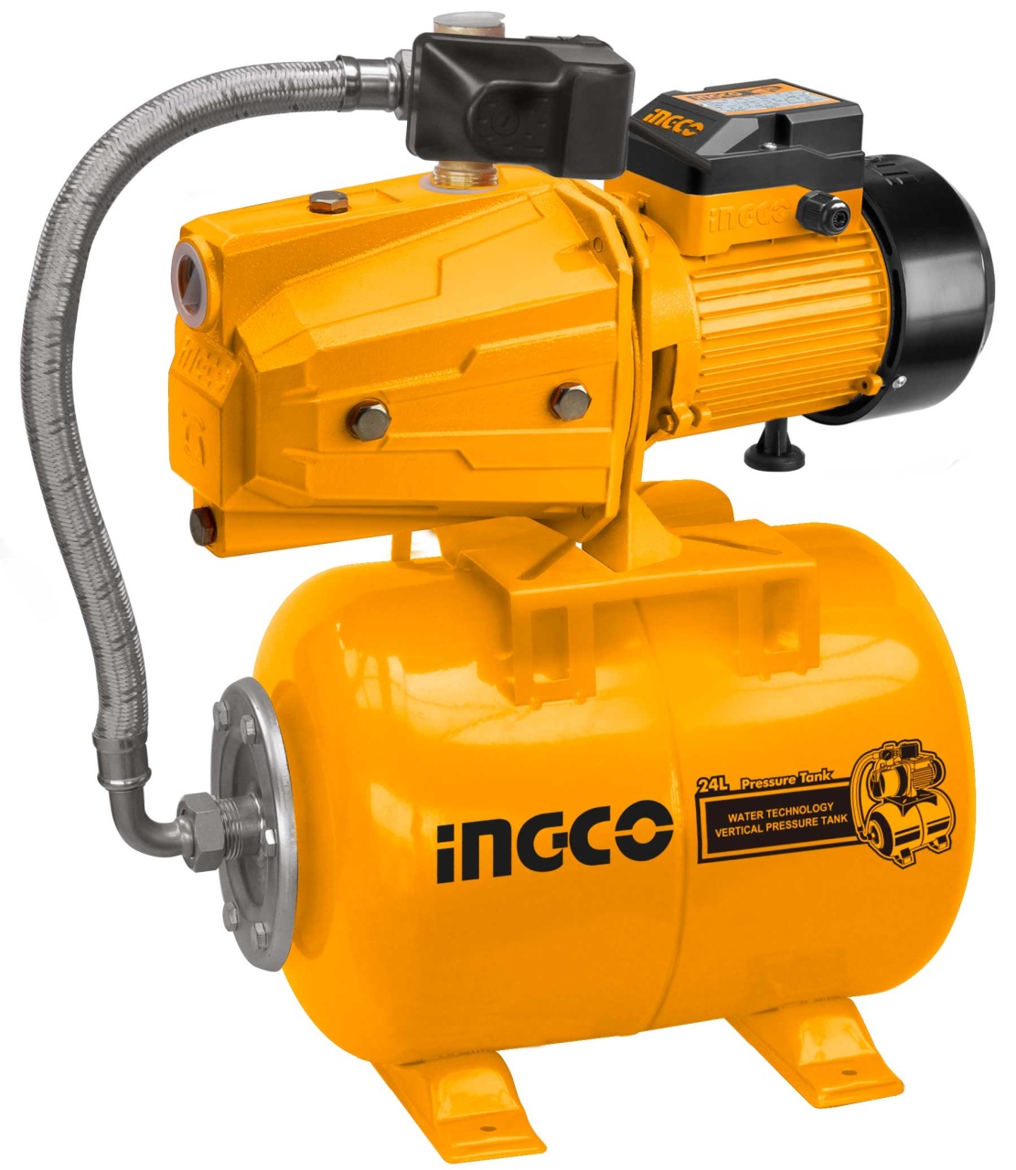 Hidrofor INGCO cu Vas 24L 750W INGCO JPT07508 - imagine 2