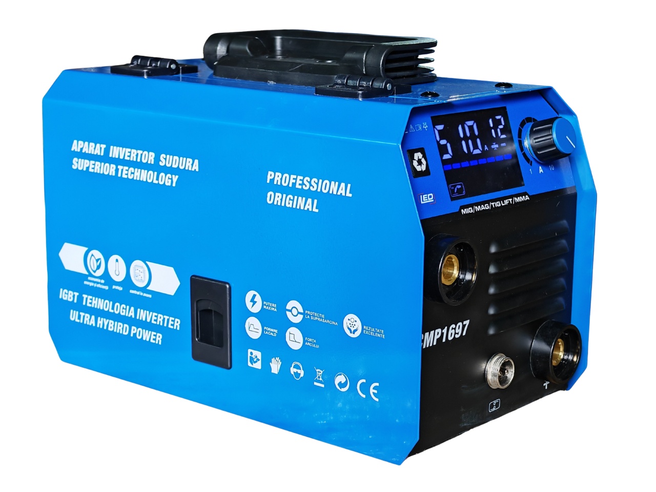 Aparat de sudura tip Invertor cu sarma 510A, MMA/MIG/MAG (TIG LIFT optional) afisaj digital, ventilat, URAL MASH IGBT TEHNOLOGY ULTRA HYBRID POWER, CMP1697 - imagine 2