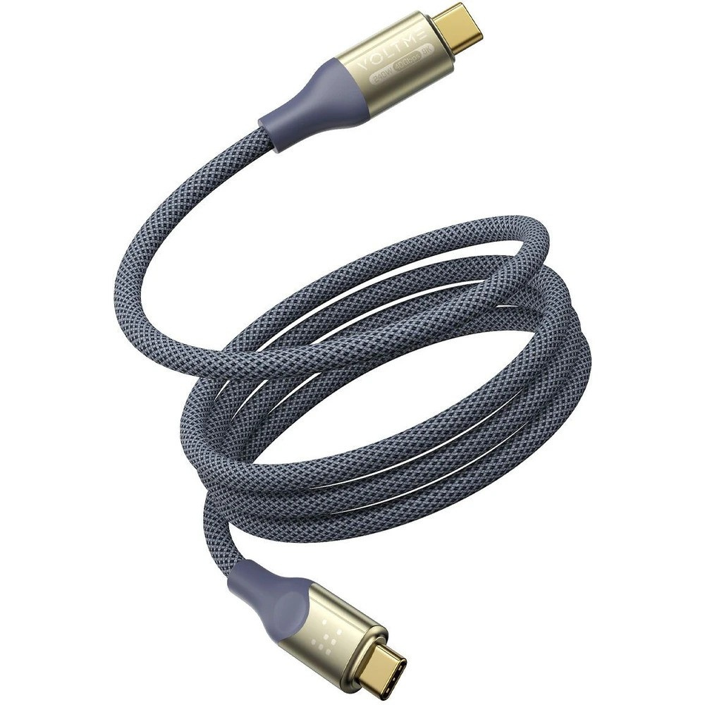 Cablu USB-C 240W Voltme Powerlink, 2m, Albastru