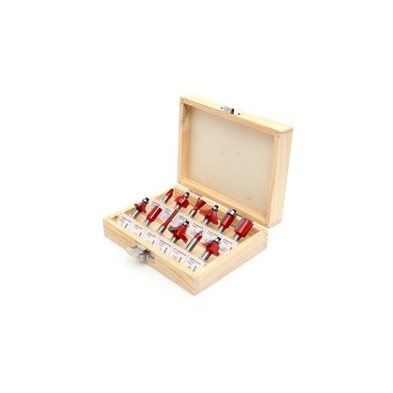 Set 12 freze lemn 6 mm Kraftner KF-3087, profiluri complete - imagine 2