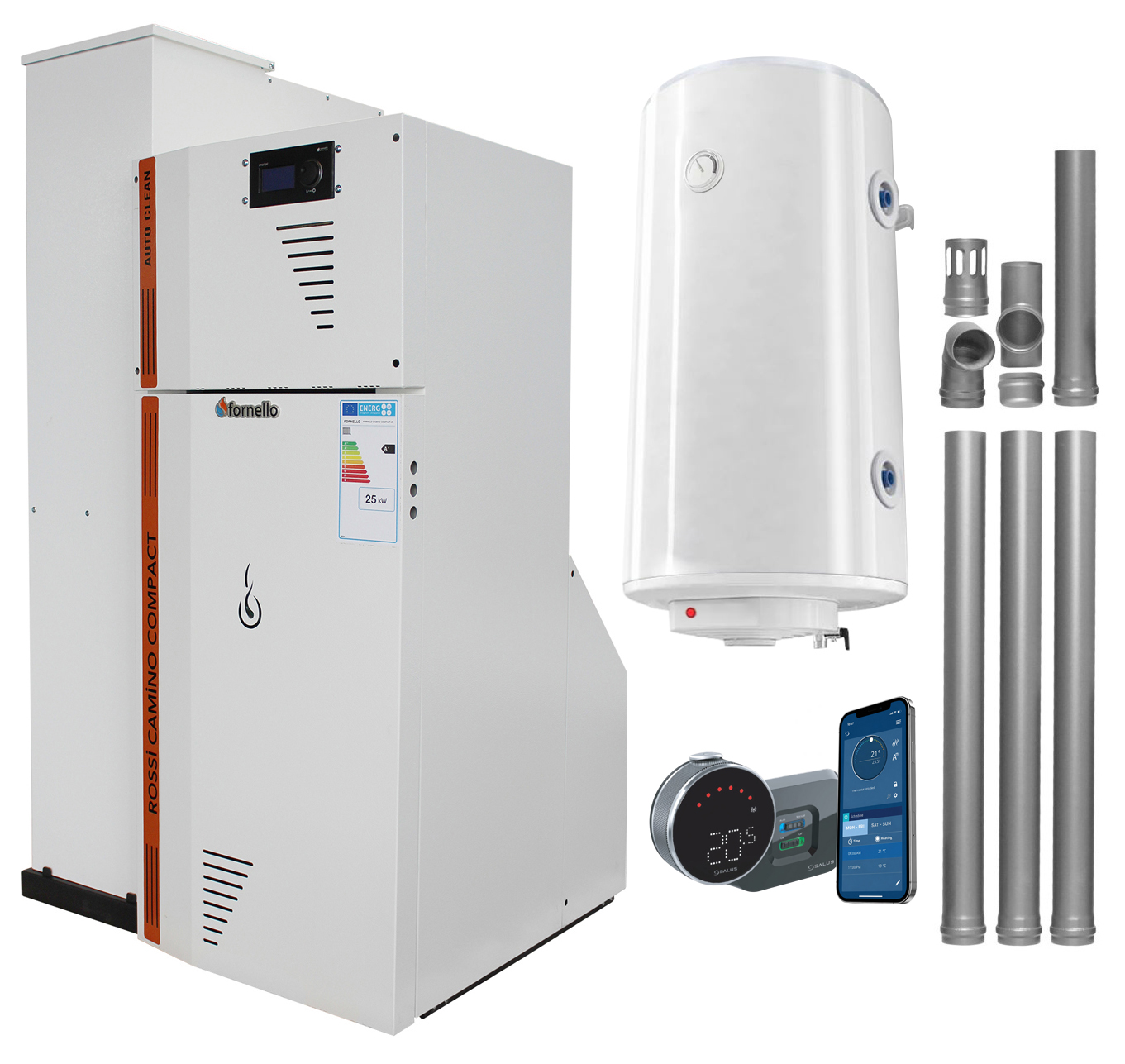 Centrala Peleti Fornello 25kW Complet Automată - imagine 2