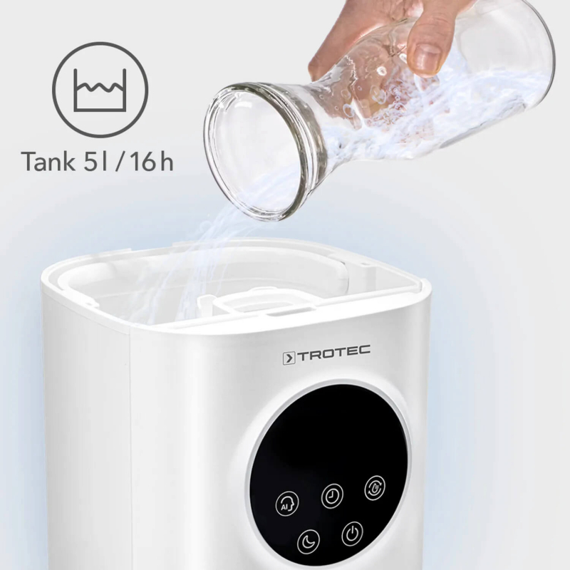 Umidificator Ultrasunete TROTEC B7E 300 ml/h, 3 în 1, UV - imagine 6