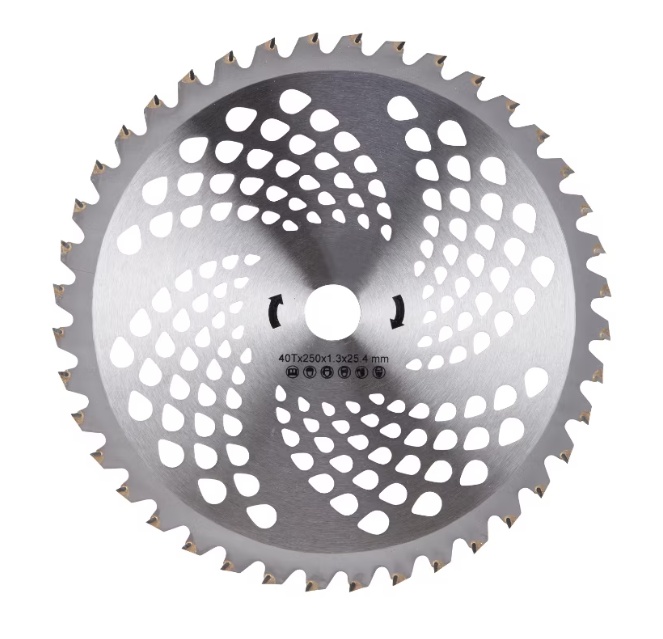 Disc vidia drept 255 mm, 40T, pentru motocoasa, prindere 25.4 mm, MTC 1373 MOTOYAMA JAPAN