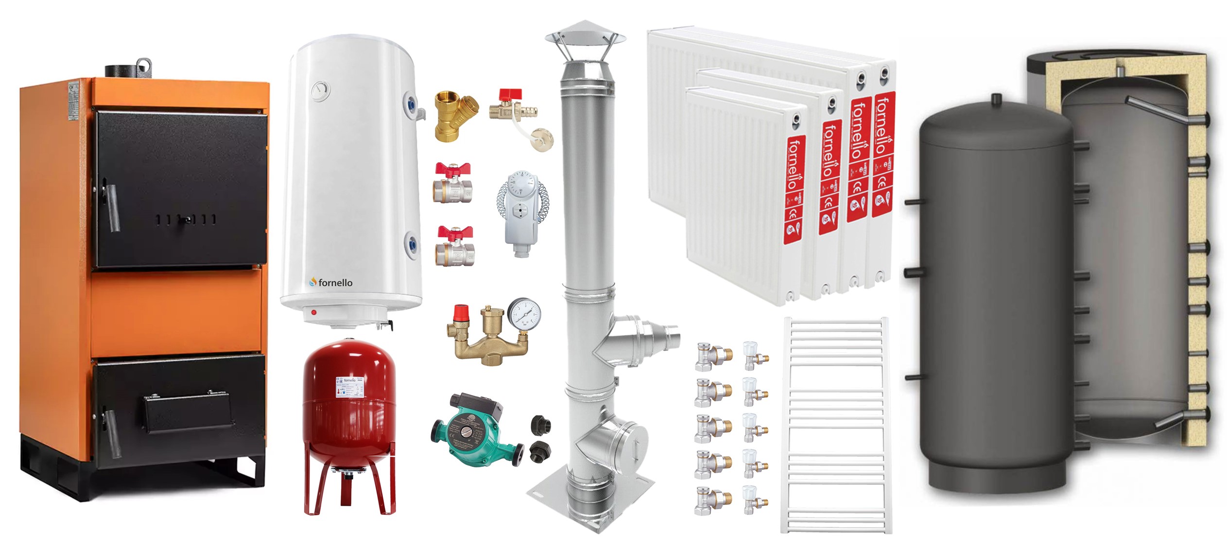 Sistem încălzire Fiama 25kW complet