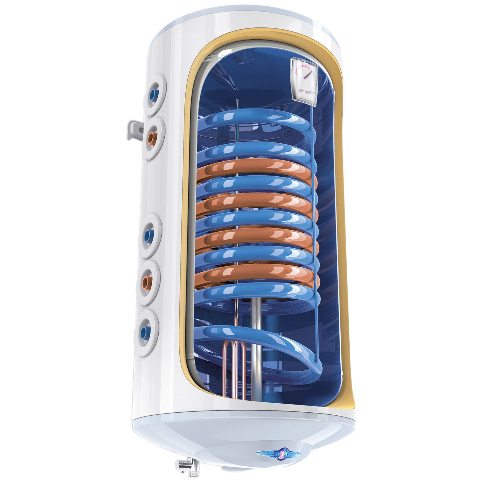 Boiler Tesy BiLight 120 l cu 2 Serpentine și 2000 W