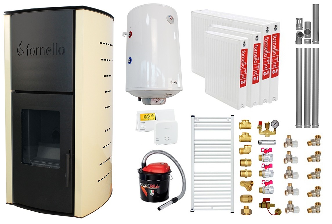 Pachet Termosemineu Fornello Royal 18 kW Complet