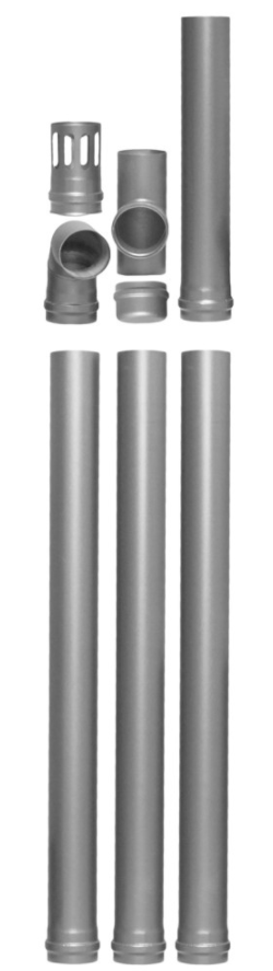 Kit Cos Fum Fornello 100mm Oțel Negru