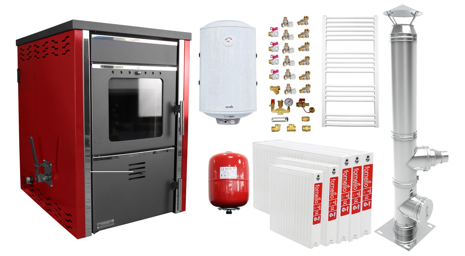 Pachet Complet Încălzire 4 Camere Fornello Toros 29kW