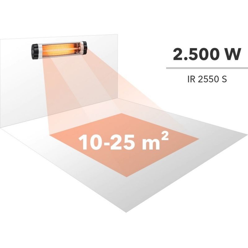 Radiator Infraroșu Trotec IR 2550 S, 2500 W, Telecomandă - imagine 8