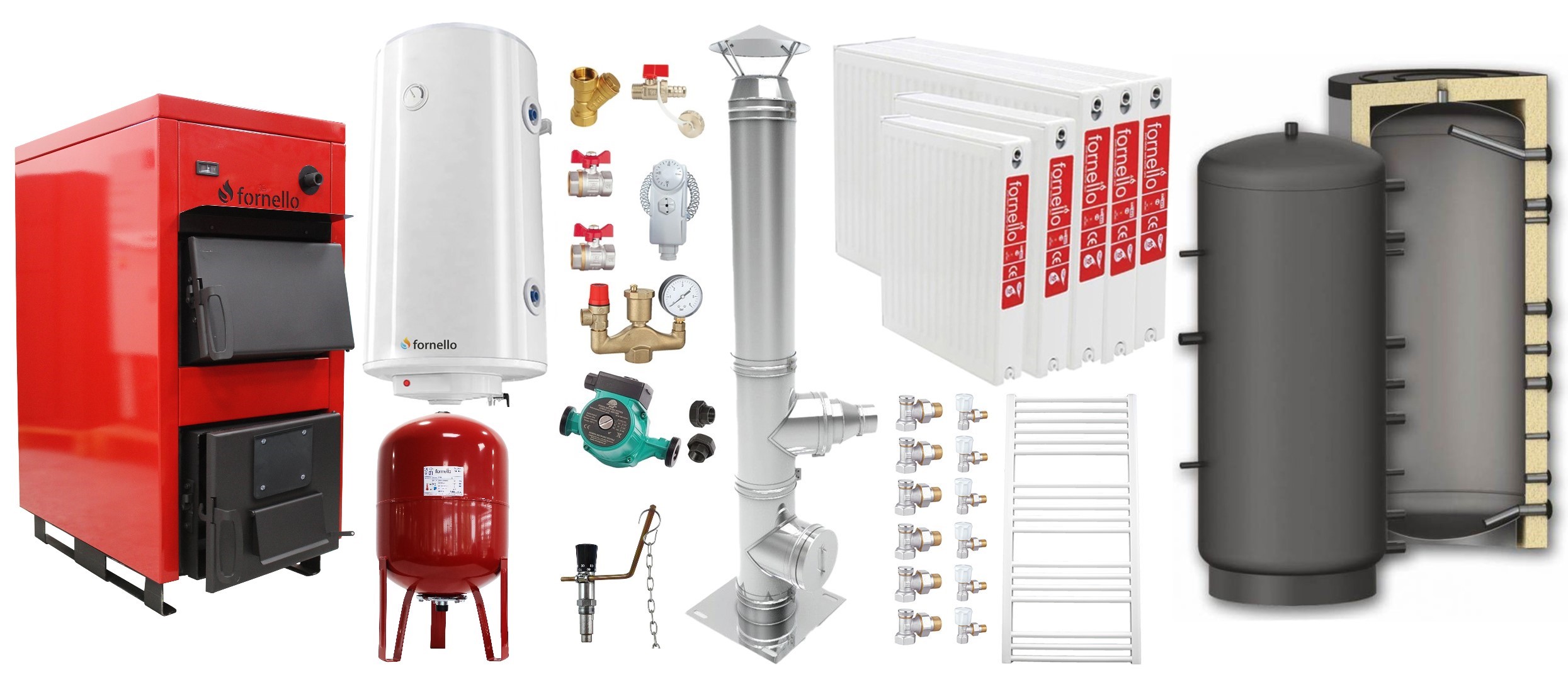 Pachet Centrala Solid 35kW Fornello Completa