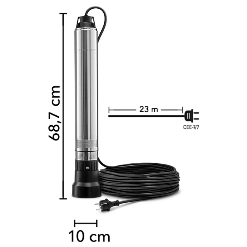 Pompă submersibilă Trotec TDP 750 E, 1000 W, 5100 l/h - imagine 3