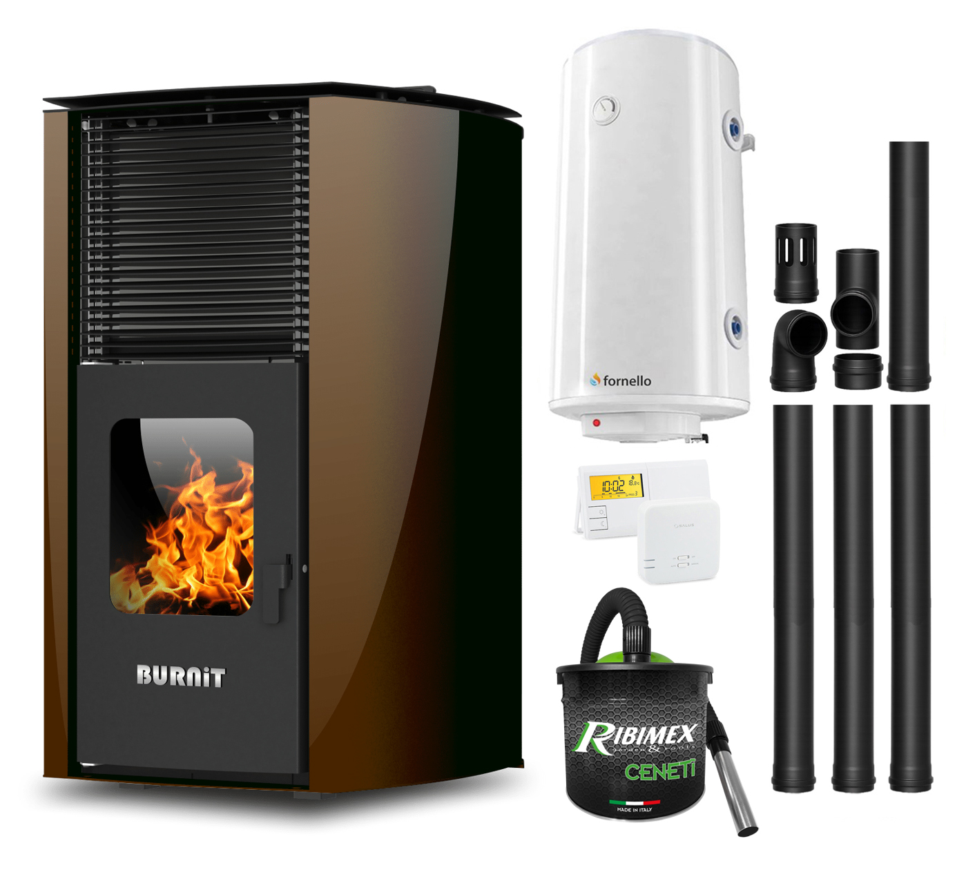 Termosemineu Burnit 25kW - Pachet Complet