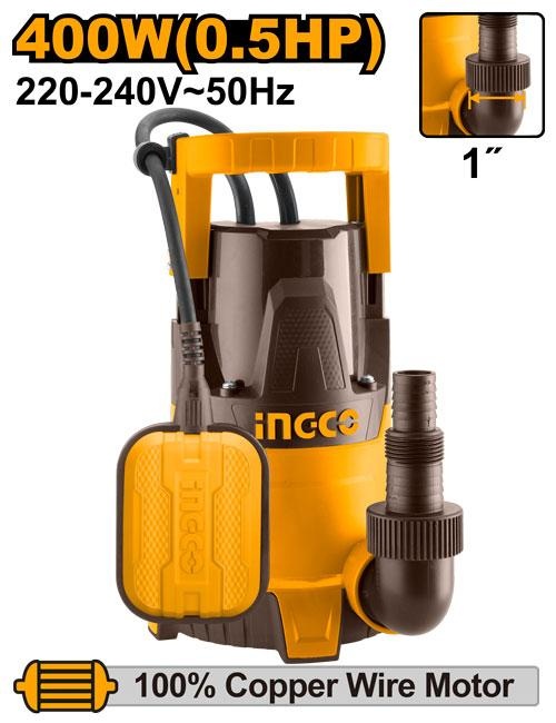 Pompa Submersibila INGCO 400W, 117L/min