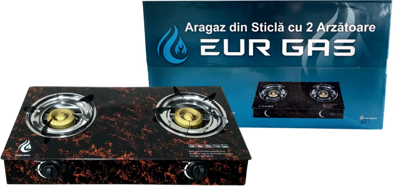 Aragaz Exterior EurGas 2 Arzatoare 2.6kW