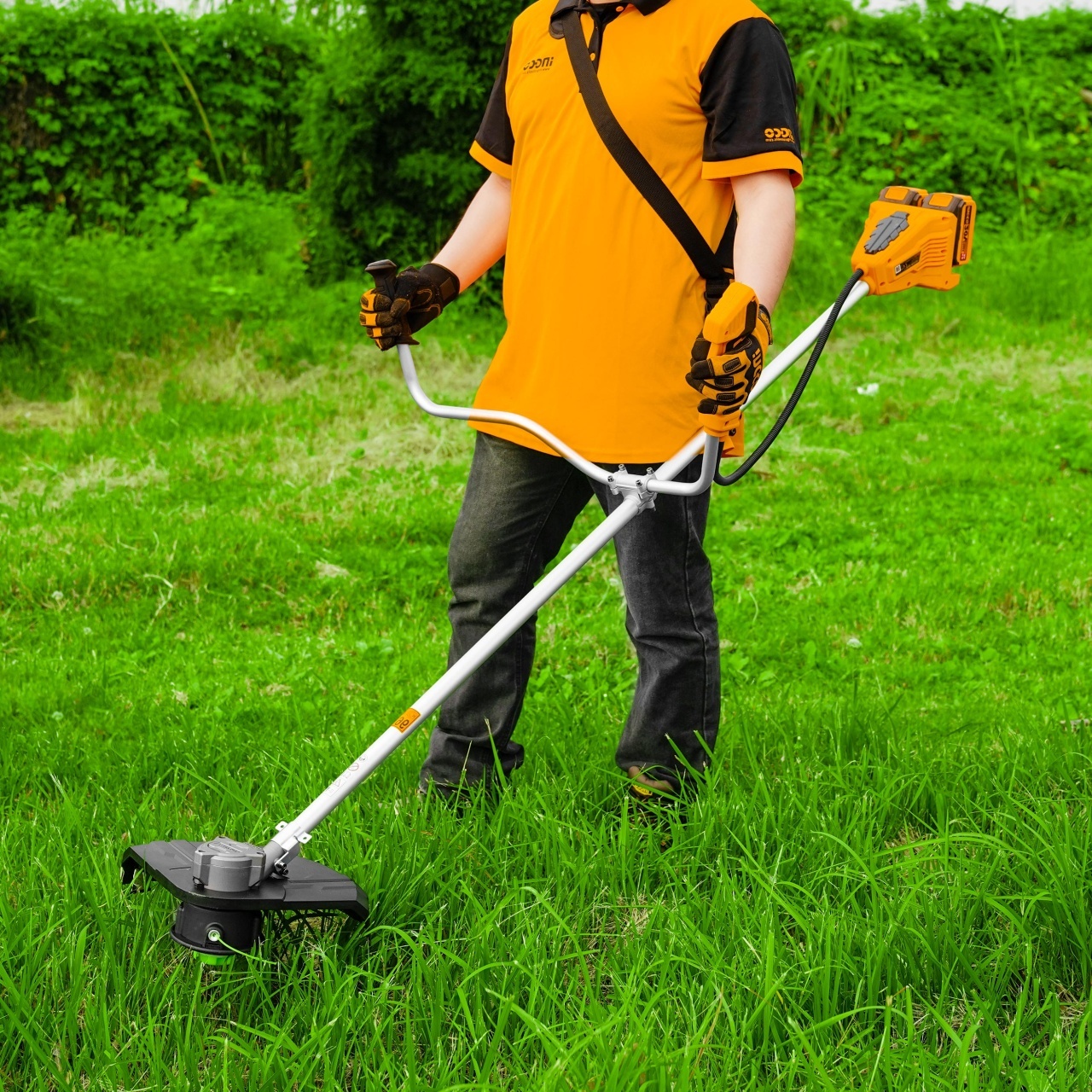 Motocoasa trimmer electric 40V cu 2 acumulatori 4Ah, Ingco CSTLI202522 - imagine 8