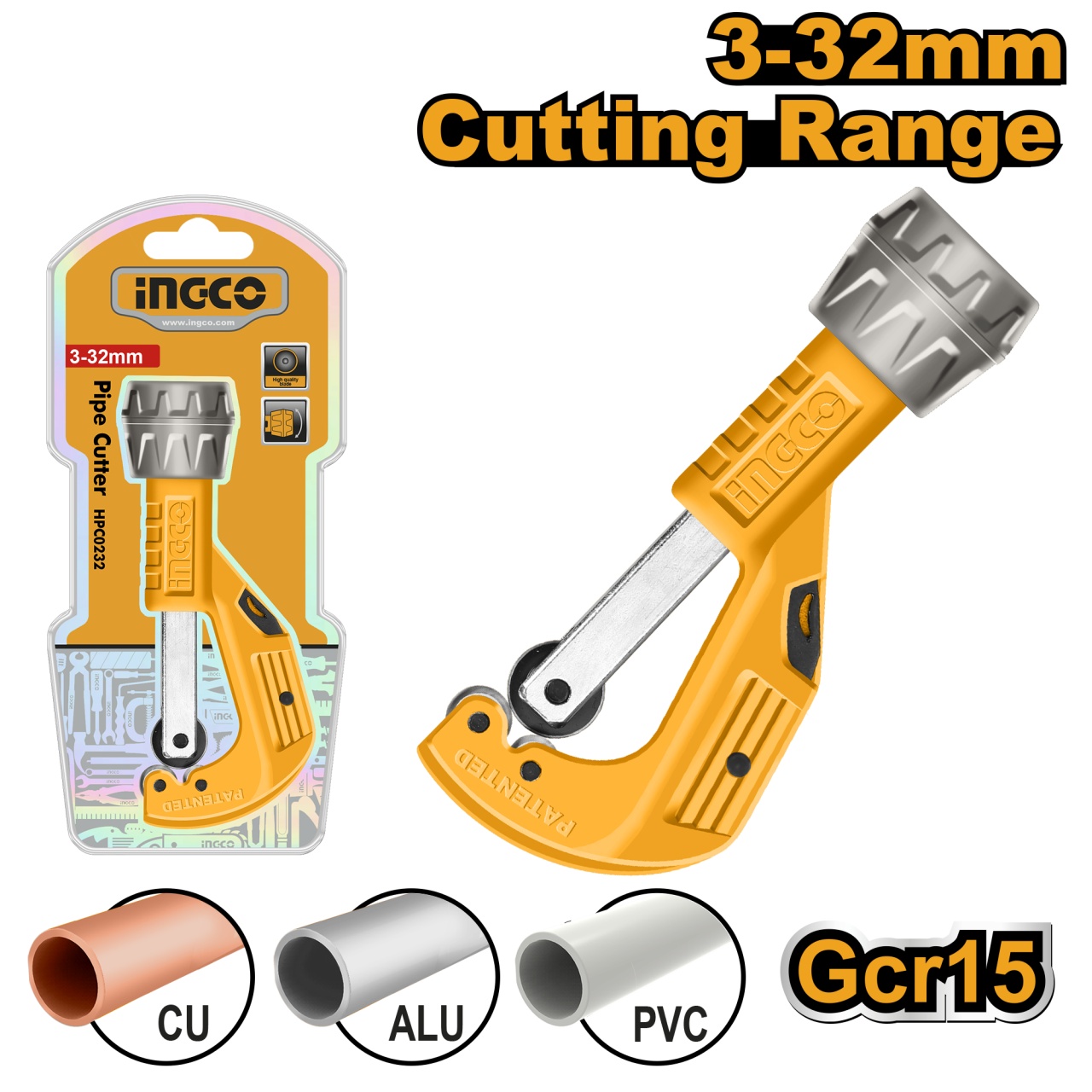 Clește Tăiat Teavă INGCO 3-32mm Profesional