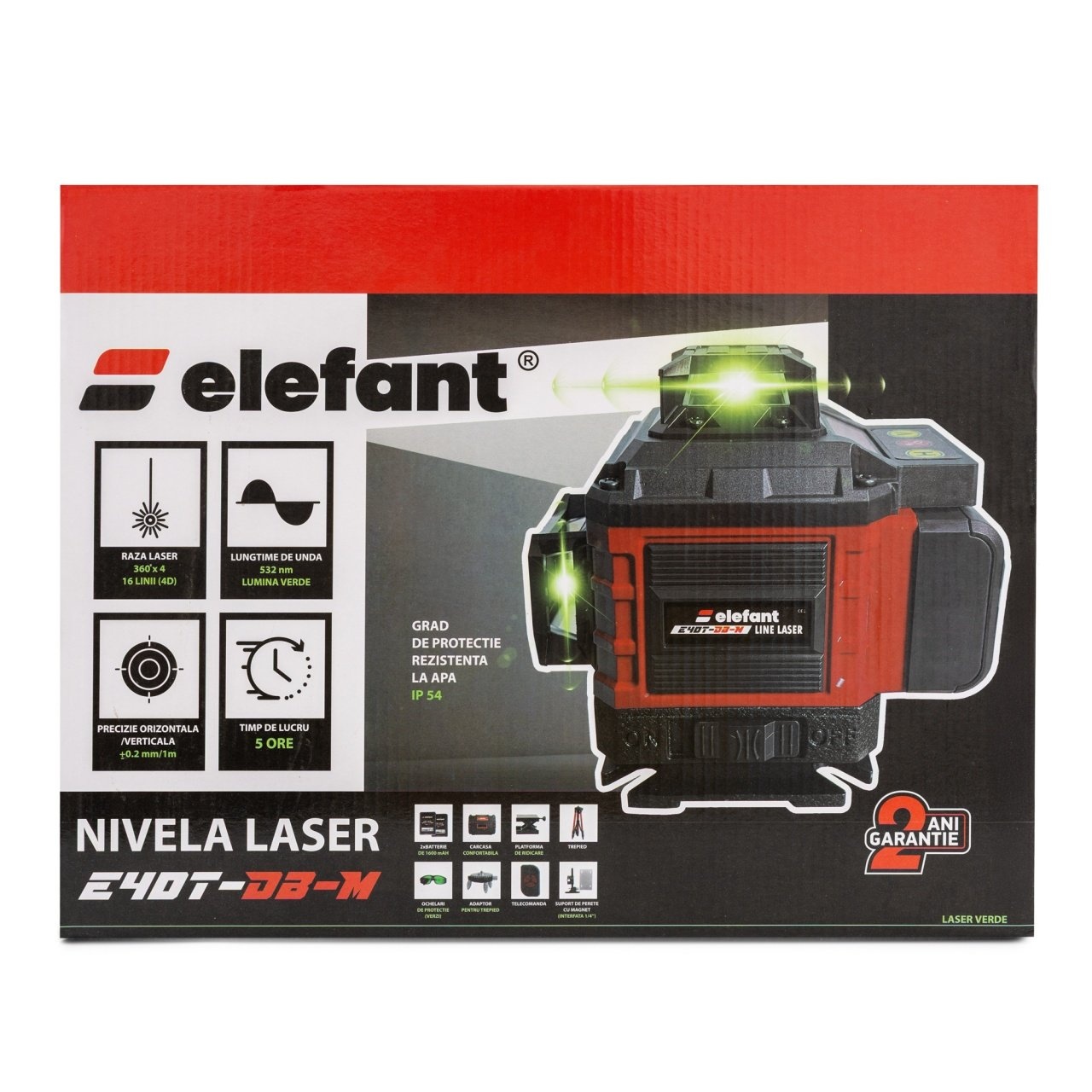 Nivela Laser Elefant 16 Linii 25m Profesional - imagine 8