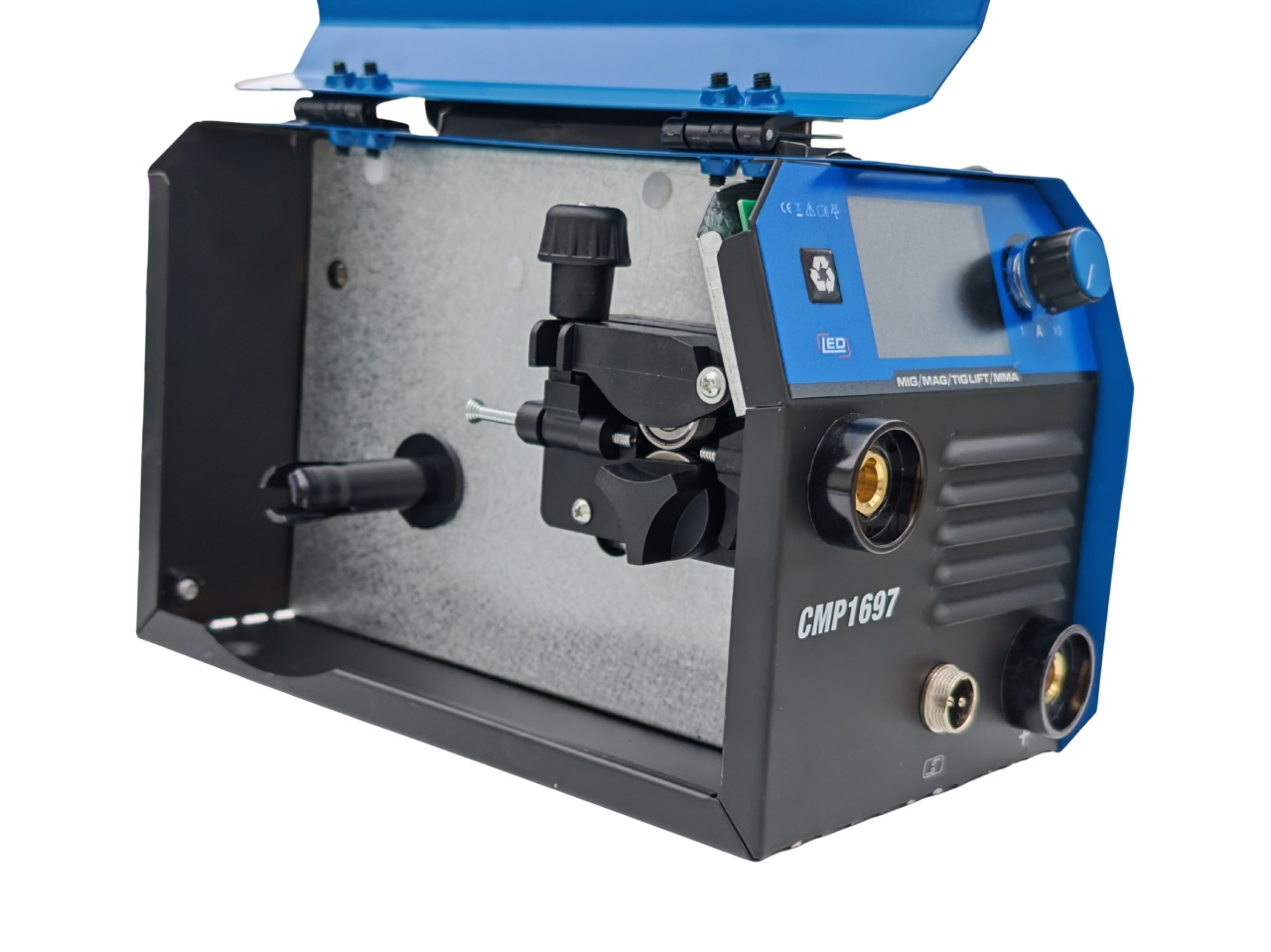 Aparat de sudura tip Invertor cu sarma 510A, MMA/MIG/MAG (TIG LIFT optional) afisaj digital, ventilat, URAL MASH IGBT TEHNOLOGY ULTRA HYBRID POWER, CMP1697 - imagine 3