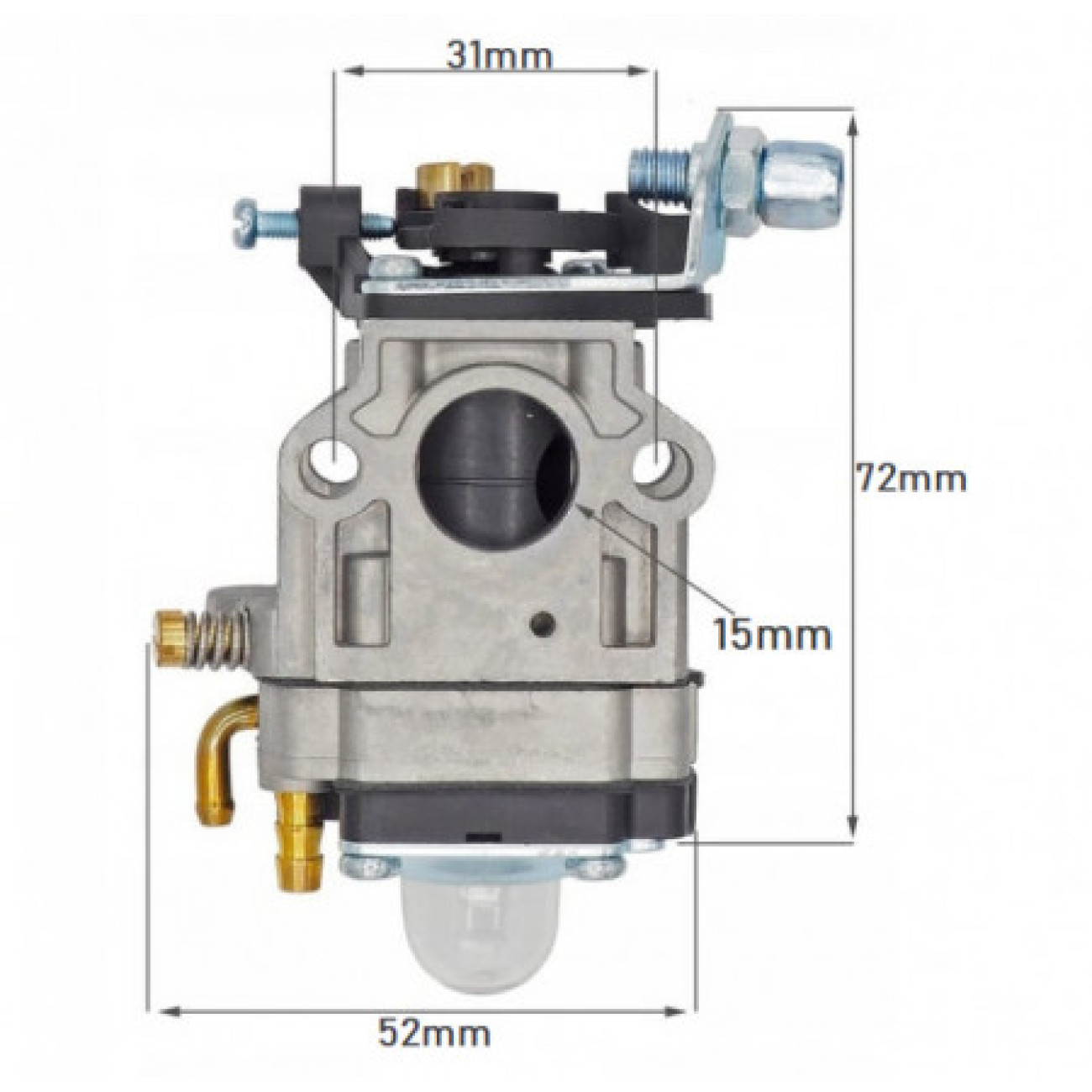 Carburator Motocoasa China 15mm Blade - imagine 3