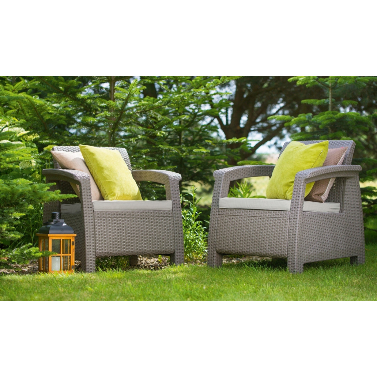 Set Mobilier Gradina Corfu Fiesta Cappuccino - imagine 4