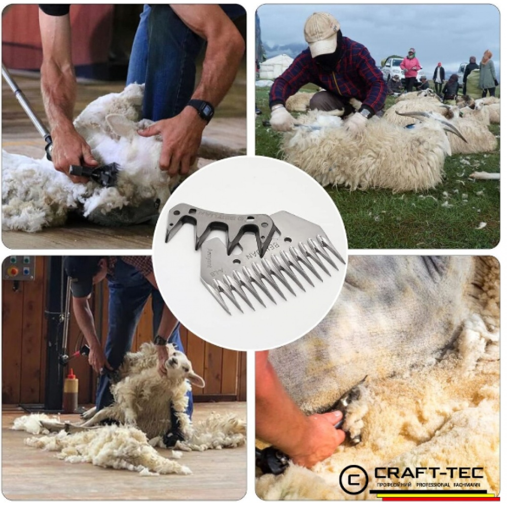 Cuțit Mașină Tuns Oi Craft-Tec MX881, 13 Dinți, Oțel Carbon - imagine 4