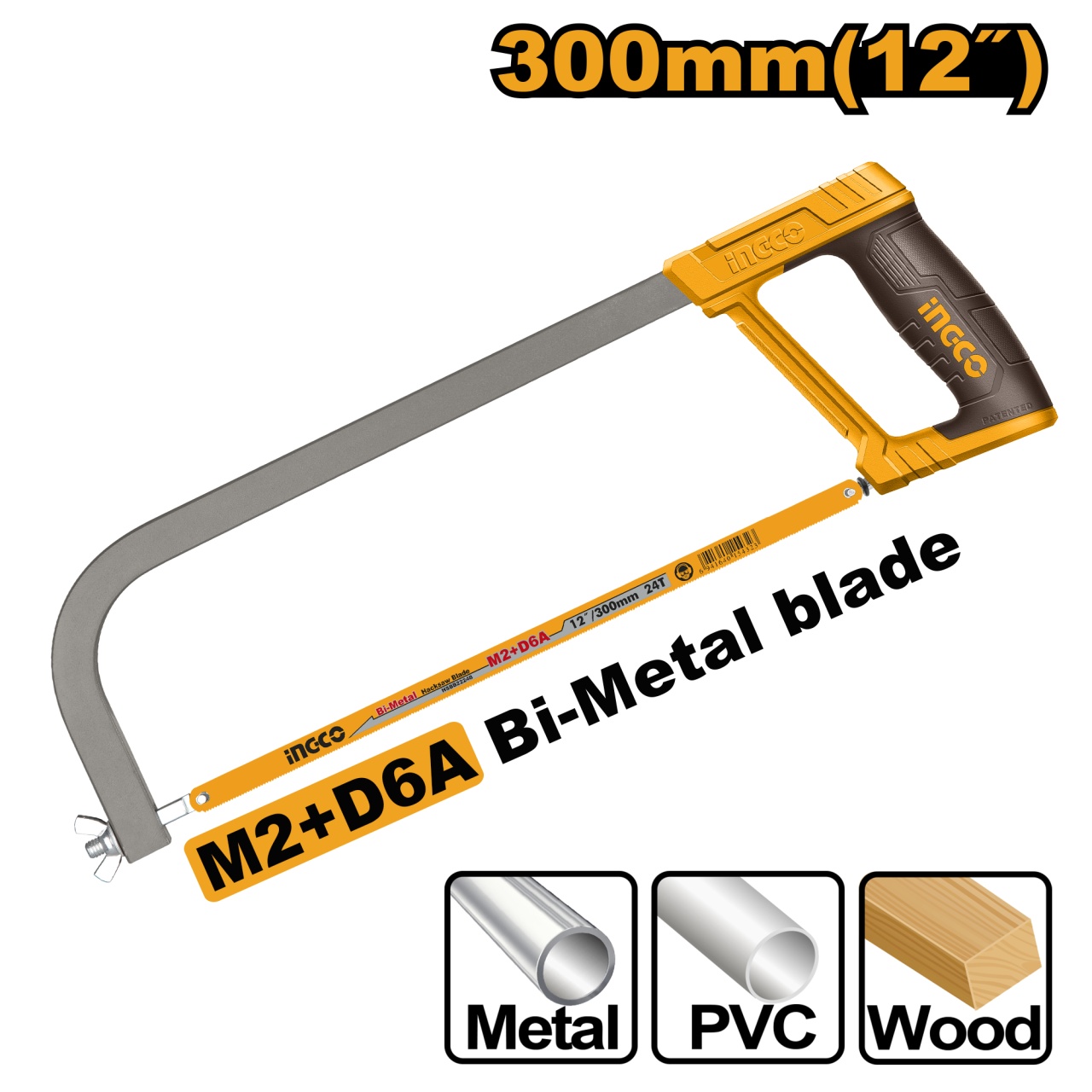 Fierastrau Metal 30cm INGCO Maner Cauciucat