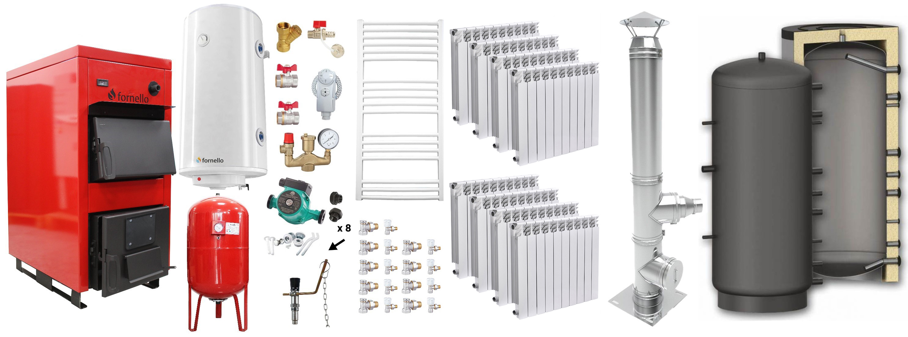Pachet Incalzire Centrala 50kW Fornello Complet