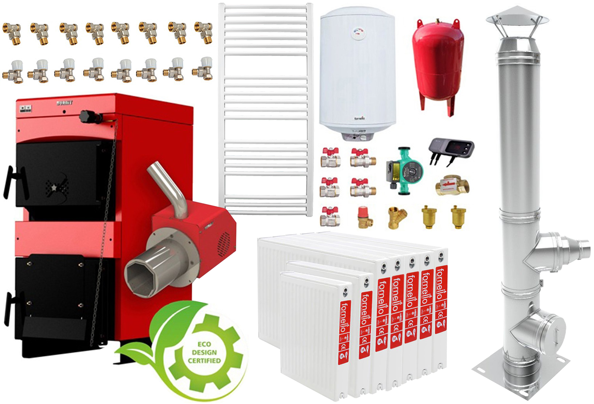 Pachet Incalzire 6 Camere Centrala Burnit 55kW