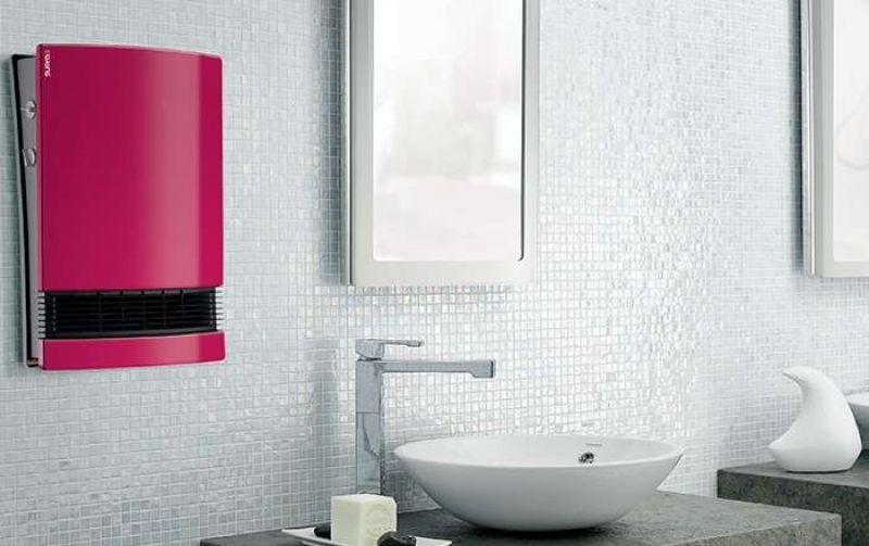 Aeroterma electrică baie Supra Lito Fucsia, 1800 W, IP21 - imagine 2