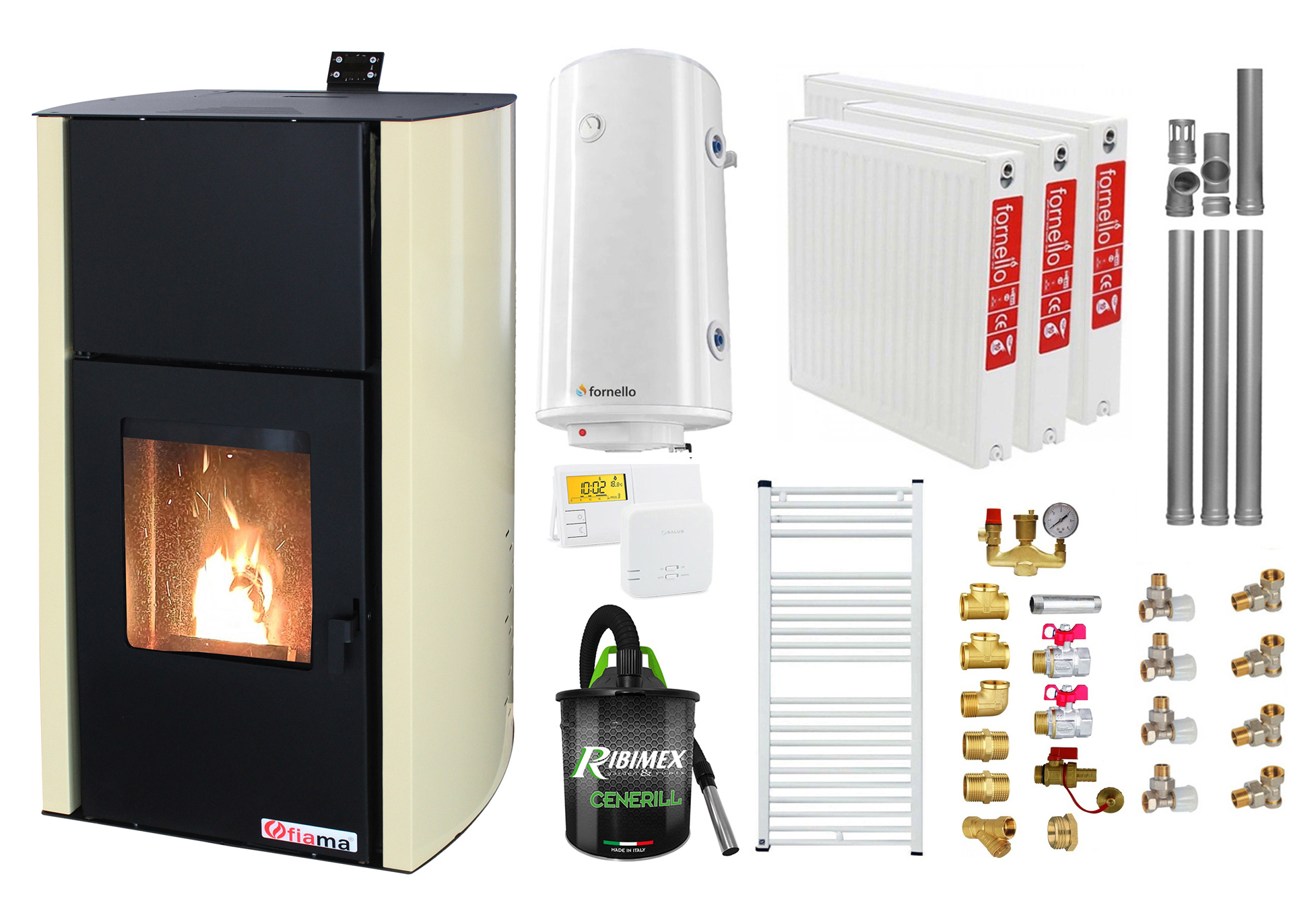 Pachet Complet Termosemineu Fornello 12kW